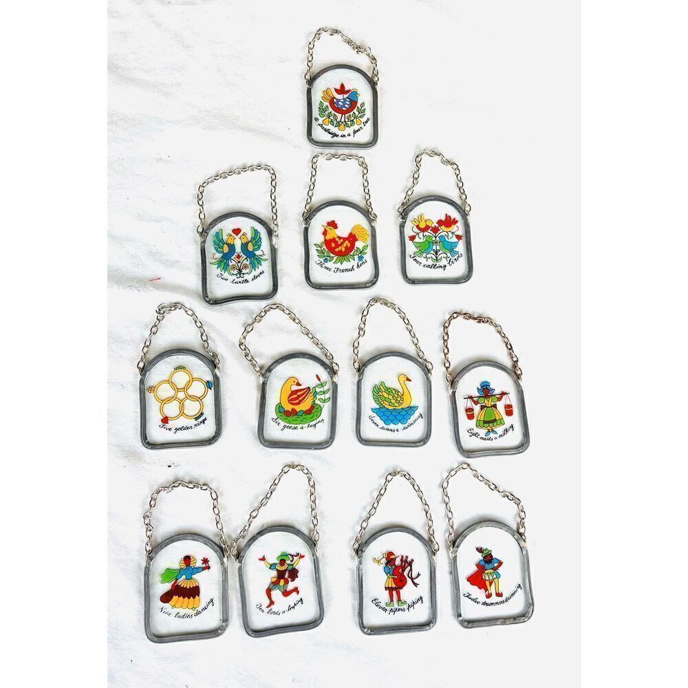 New in Box Vintage Carol Wright Gifts Twelve Days of Christmas Hanging Decor